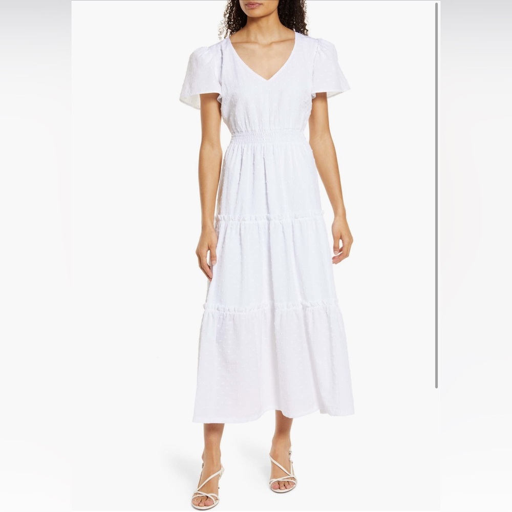 Chelsea28 Dreamy Tiered Midi Dress